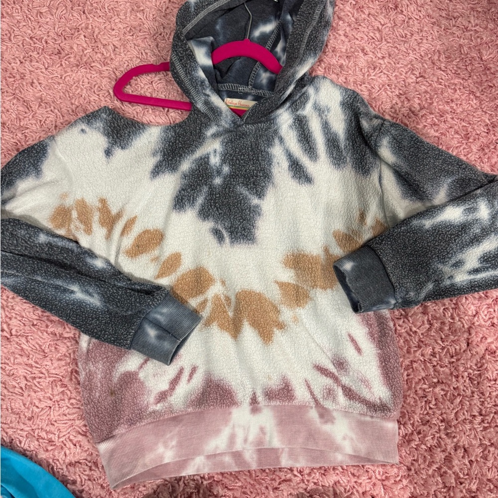 Tie-Dye Hooded Sweater